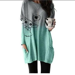 Peeping Baby Yoda Long Sleeve Sweater Dress 3/$20